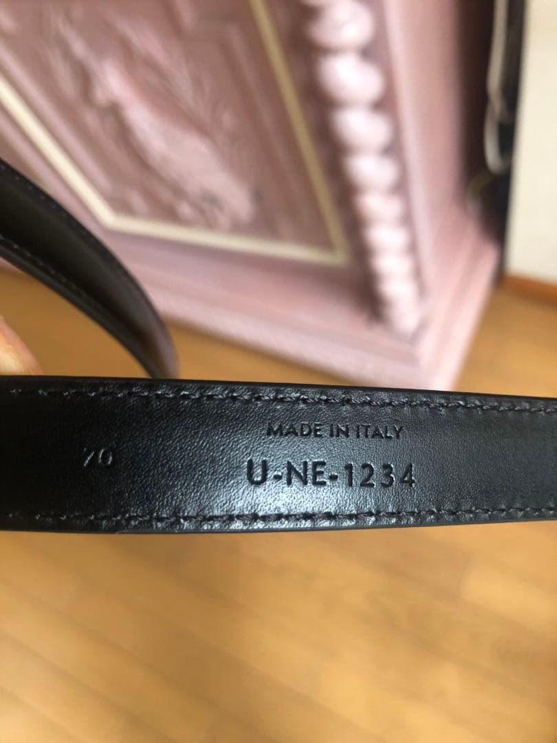 CELINE ブラックレザーベルト ゴールドバックルcancan様こ専用です。