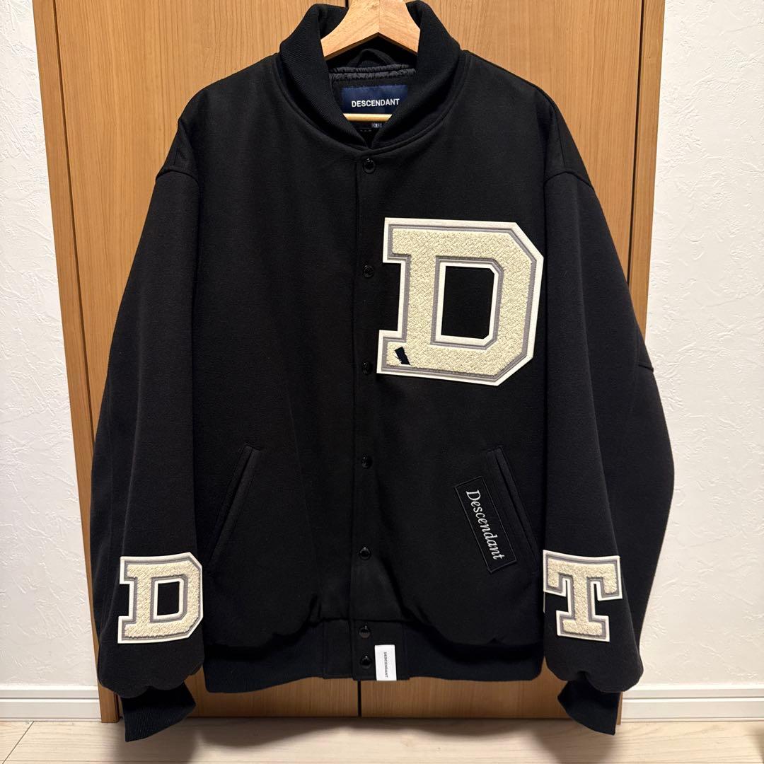 ジャケット・アウター DESCENDANT/SQUAD VARSITY JACKET BLACK 3
