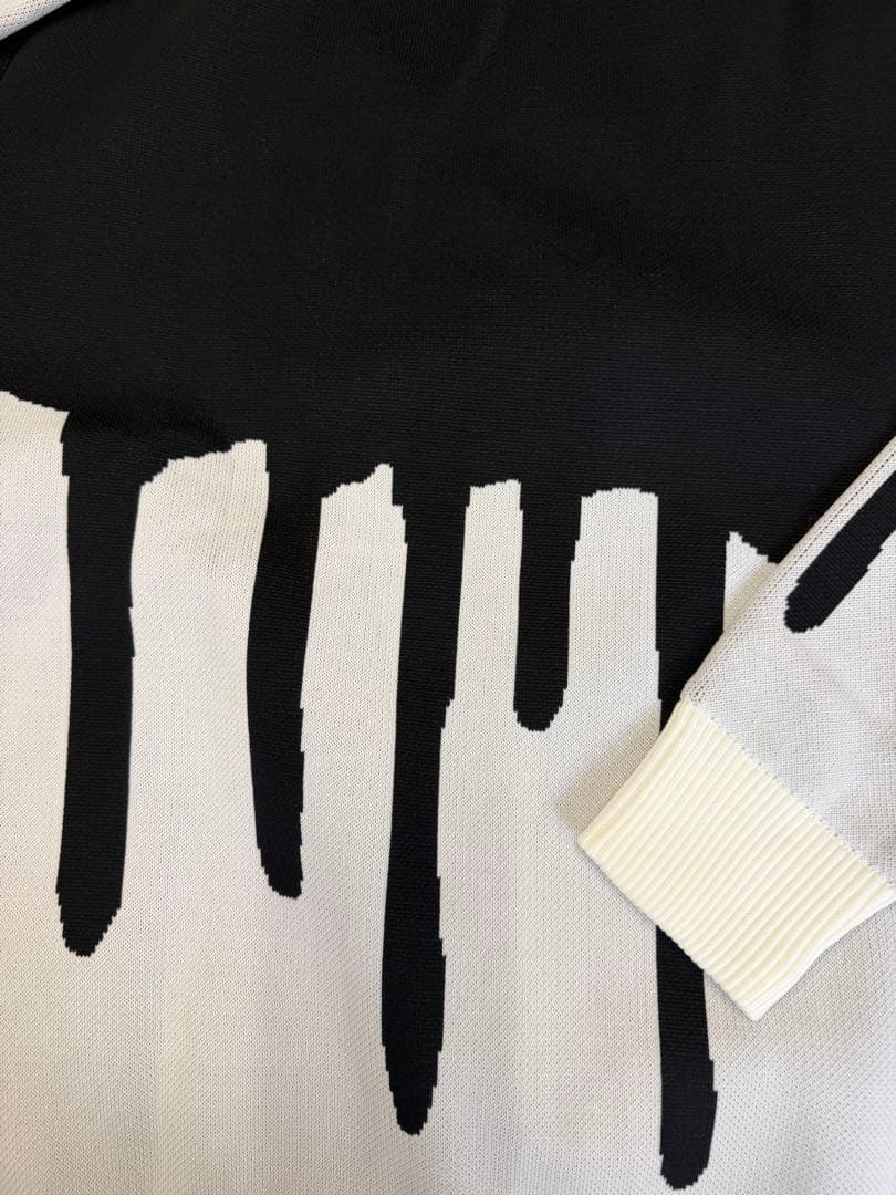 ¥28,600新品正規品【V12/XL裏地付きクルーネックニット長袖カットソー