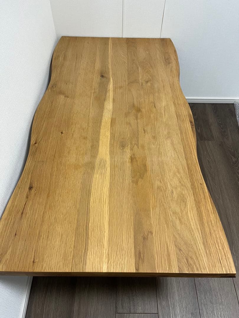 無垢材 波形デザイン センターテーブル