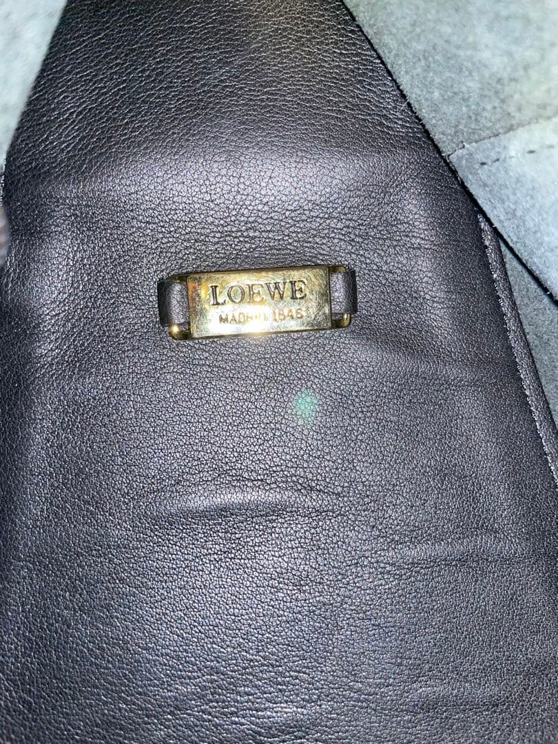 【美品】LOEWE アントン　バックパック　リュックサック　レザー　ブラック