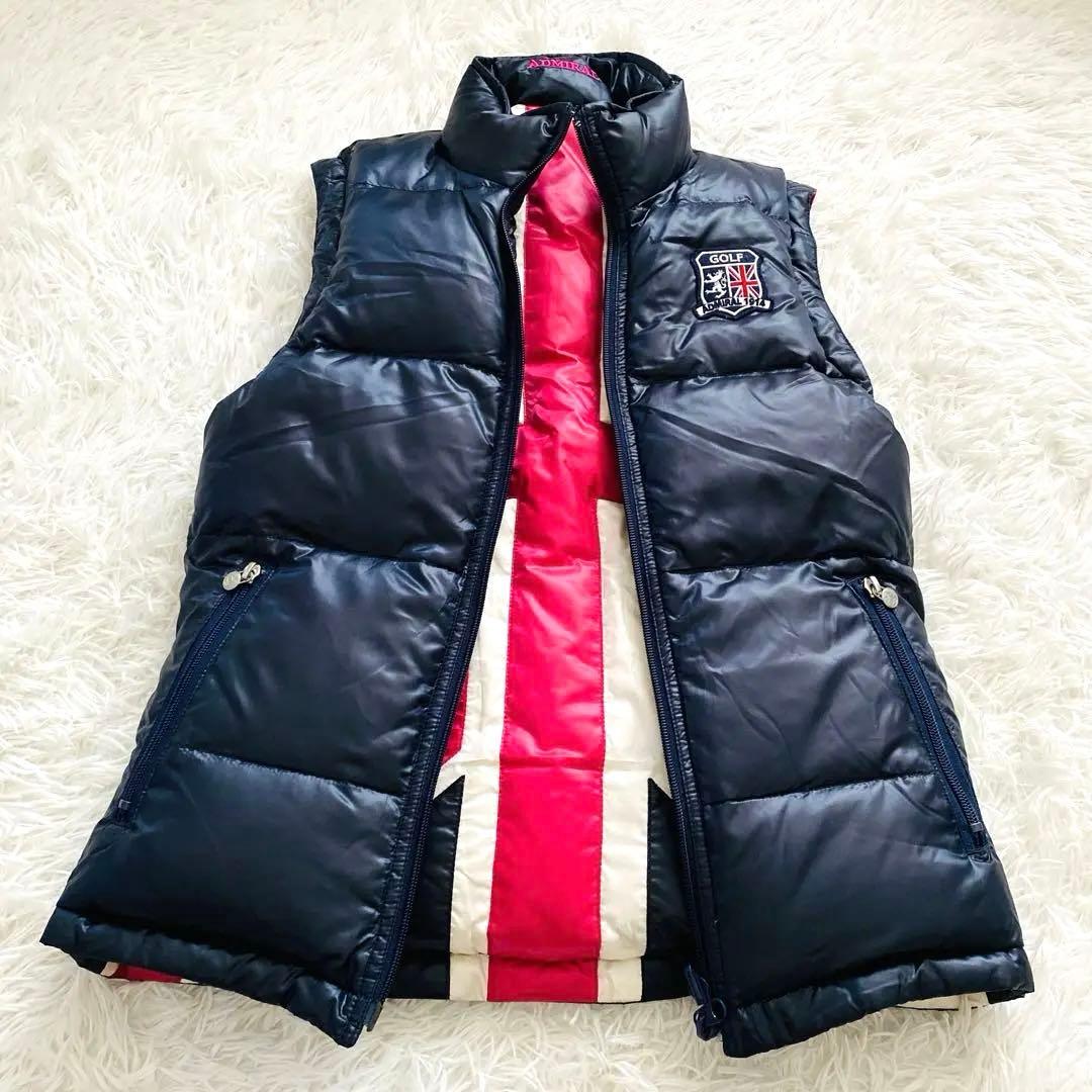 ADMIRAL アドミラル ダウンベスト ゴルフ レディース リバーシブル L