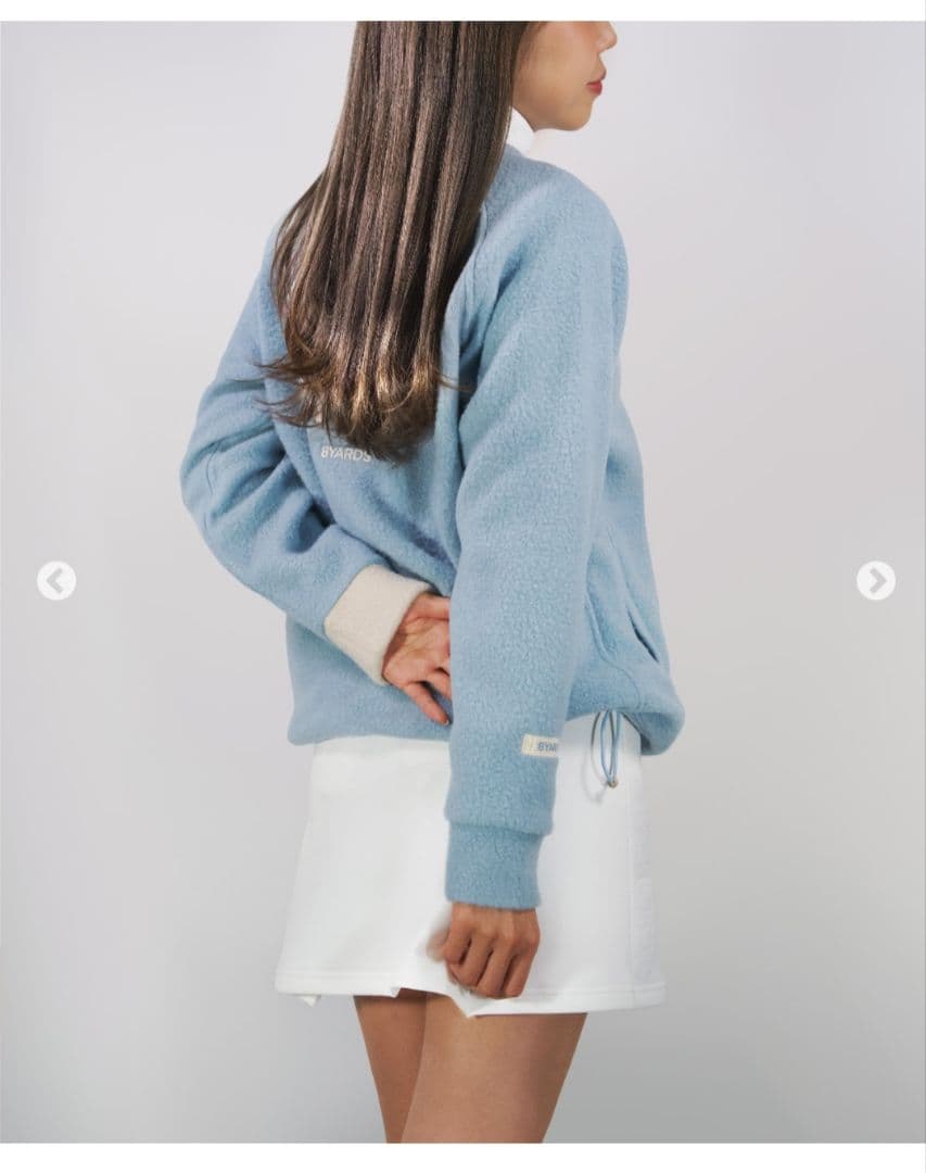 8ヤードホワイト フレアスカート レディース