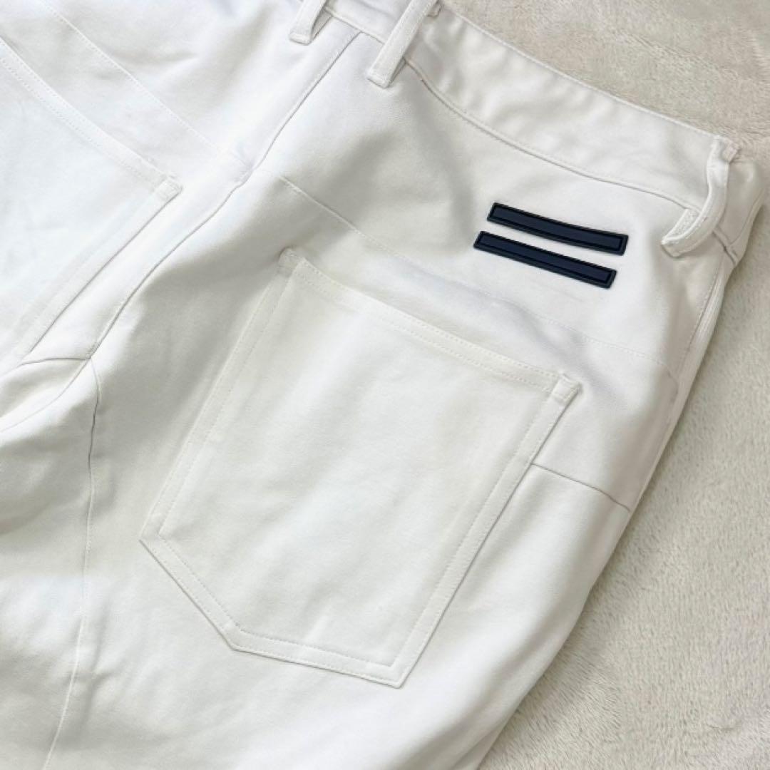 muta MARINE 立体ロゴ ストレッチ ゴルフパンツ S ホワイト