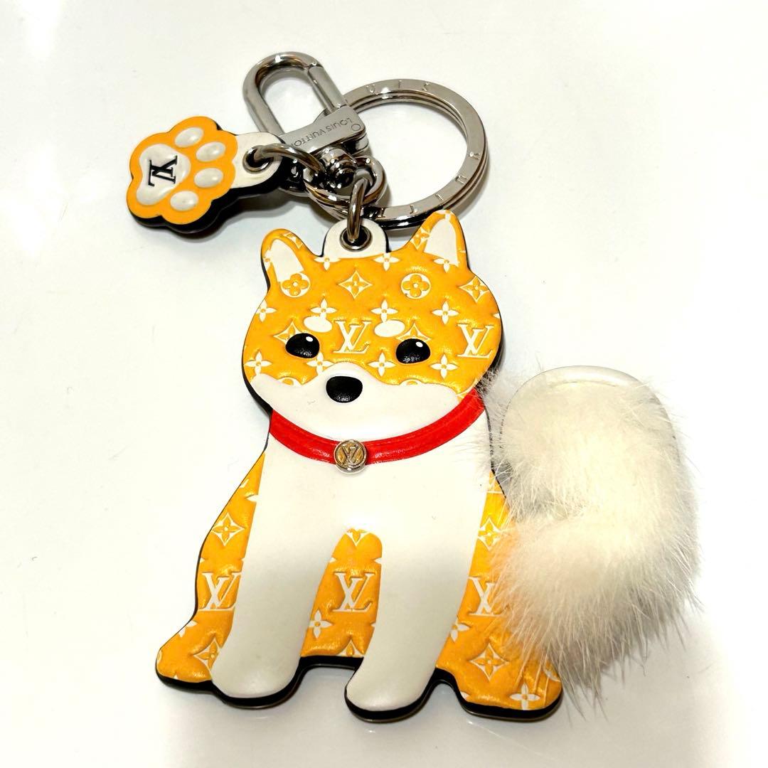美品】LOUIS VUITTON ポルトクレ 柴犬 キーホルダー - メルカリ
