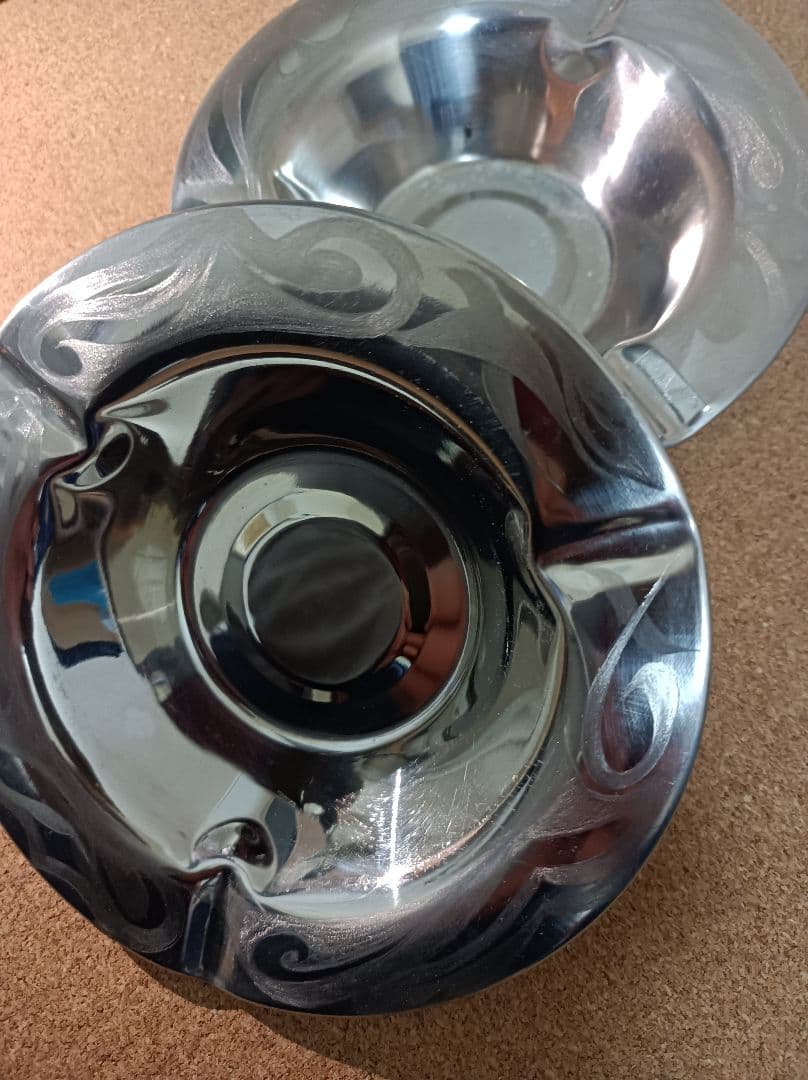 エングレービング灰皿 2つセット 新品 ハンドメイド アート - メルカリ