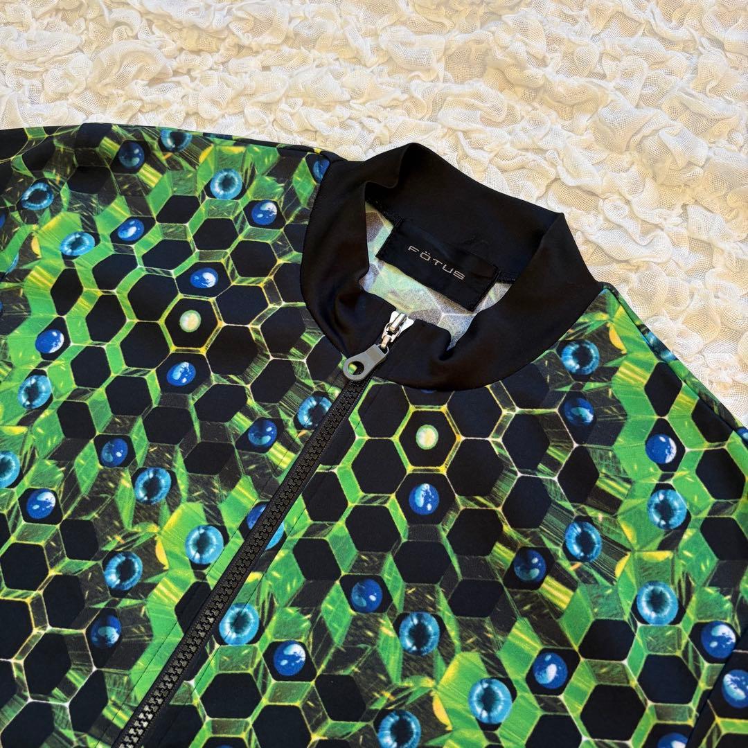 フェトウス FOTUS ハニカム柄 半袖サイクルシャツ サイバー系