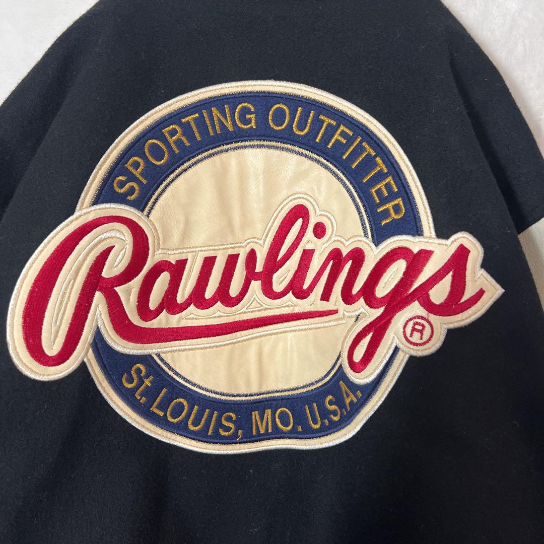 マイ様専用Rawlings ローリングス 牛革 スタジャン ネイビー/ホワイト