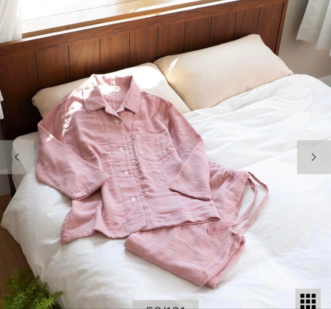 UCHINO 内野 ウチノ　マシュマロガーゼパジャマ　M 新品未使用　ピンク