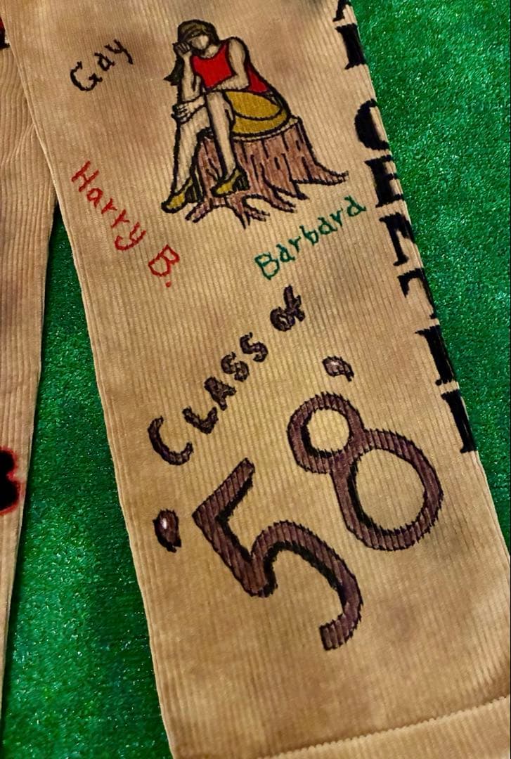 太畝 コーデュロイ メモリアルパンツ ハンドペイント ビンテージ 50sリメイク