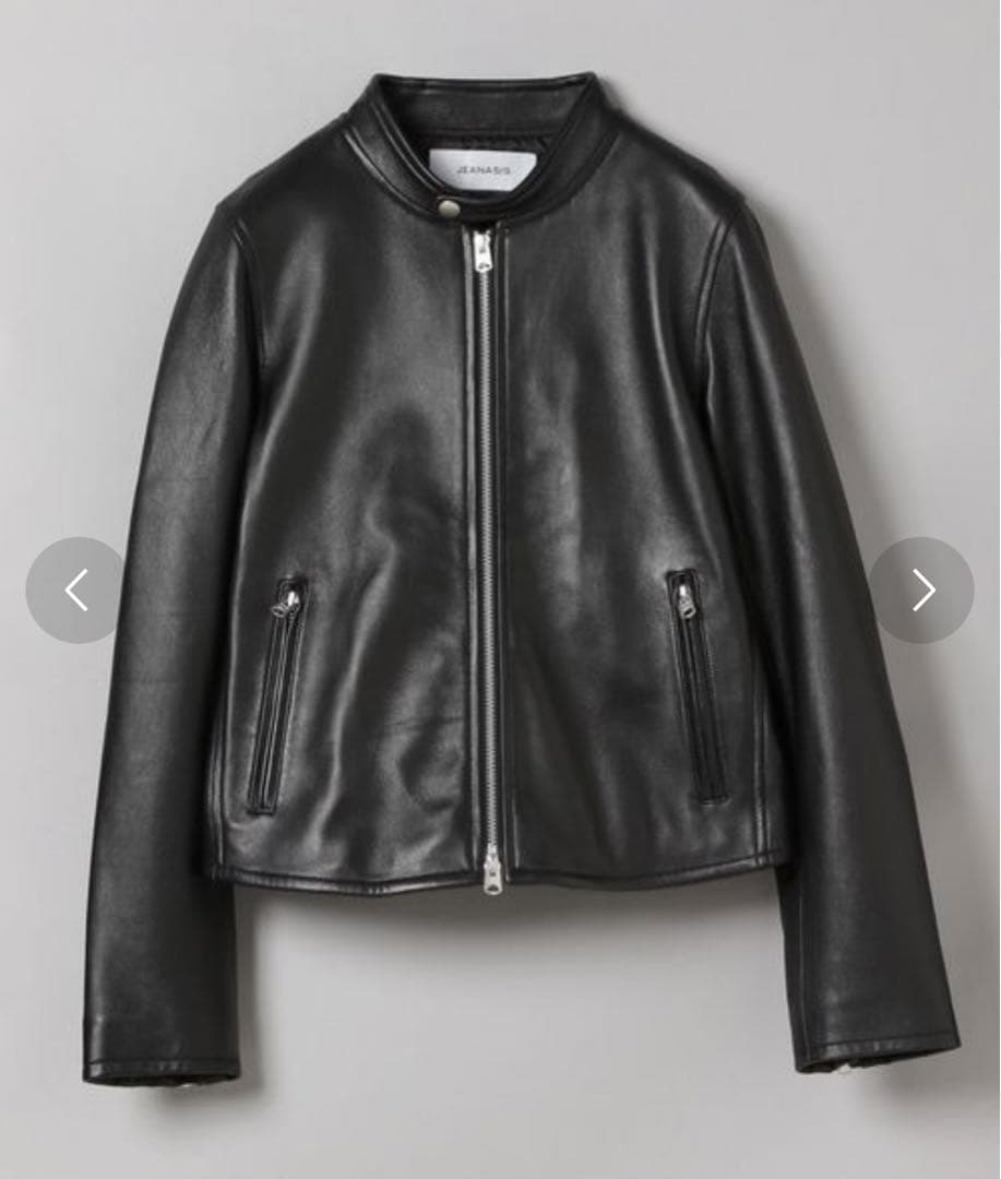 【新品未使用】ブラック レザージャケット JEANASIS（ジーナシス）
