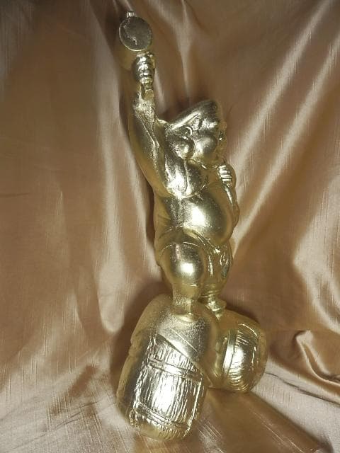 パリピ　ダイコークゥ　イェーイ　宴大好き　大黒様　ピカピカキンキン　高約39cm