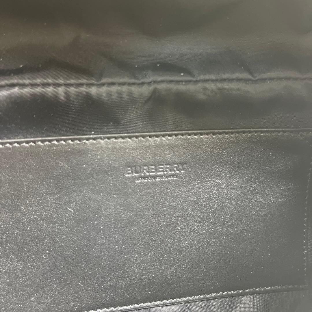 美品 BURBERRY バーバリー ボディ ウエスト バッグ メンズ 黒