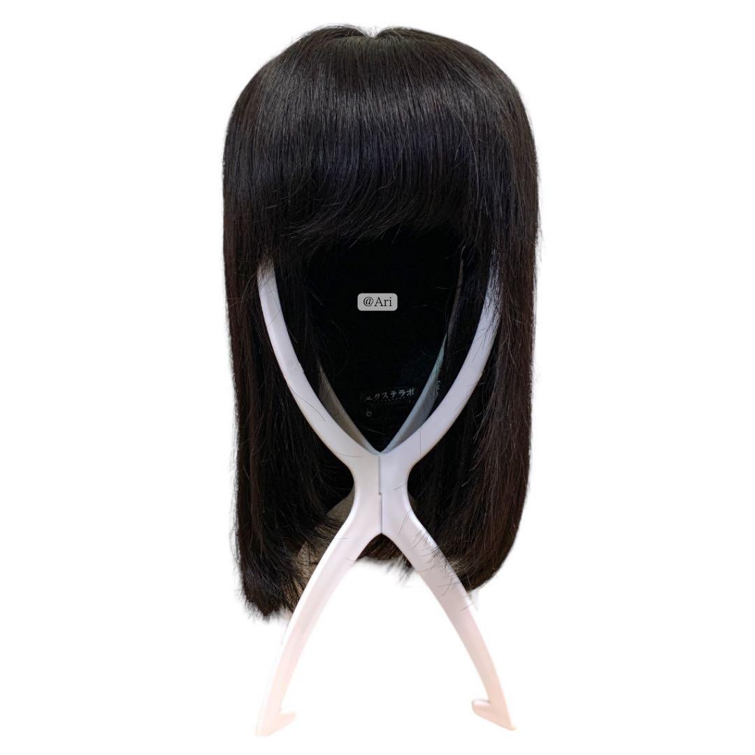 [美品] 人毛100%ボブフルウィッグ ウィッグ おしゃれ 自然