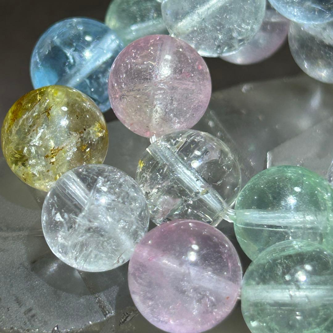 ☆別格高級品！ミックス　トパーズ　ブレス　福財龍王宝珠③