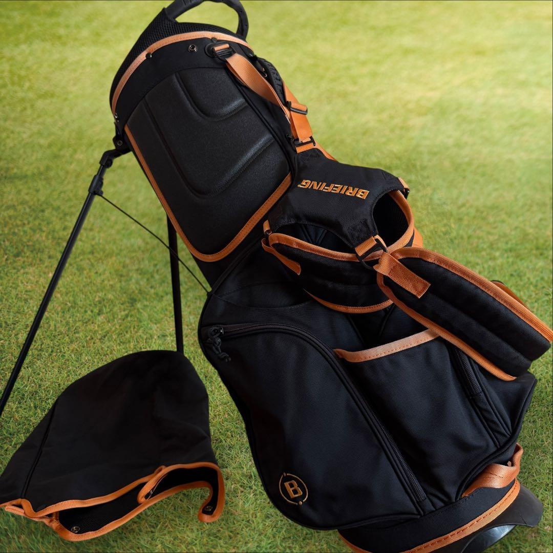 限定モデル　ブリーフィング キャディバッグ 9.5型 CR-4 黒　オレンジ