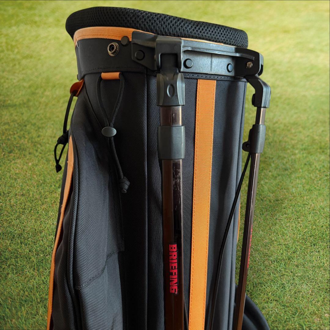 限定モデル　ブリーフィング キャディバッグ 9.5型 CR-4 黒　オレンジ