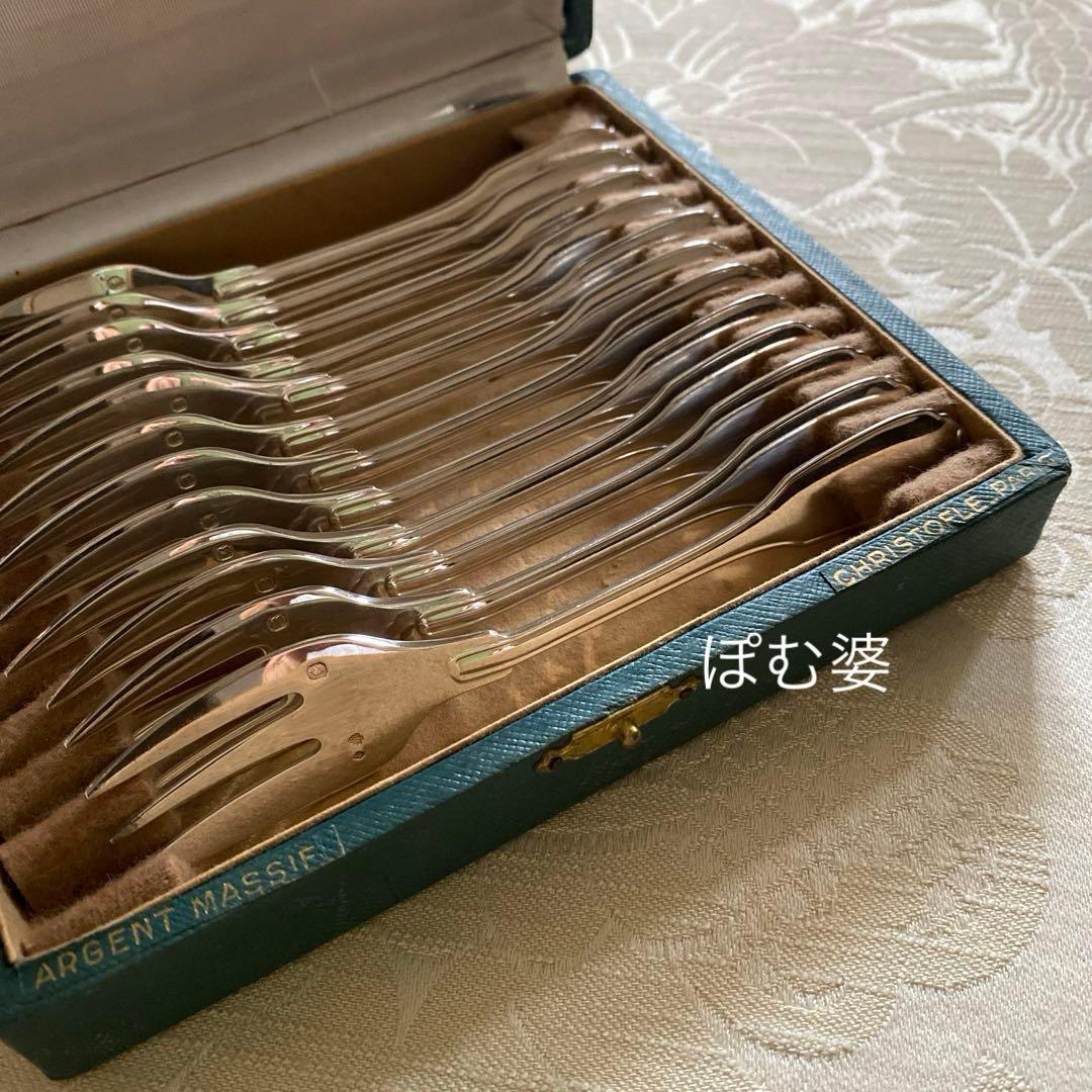 フランス／ピュイフォルカ＆クリストフル】純銀／コーヒースプーン