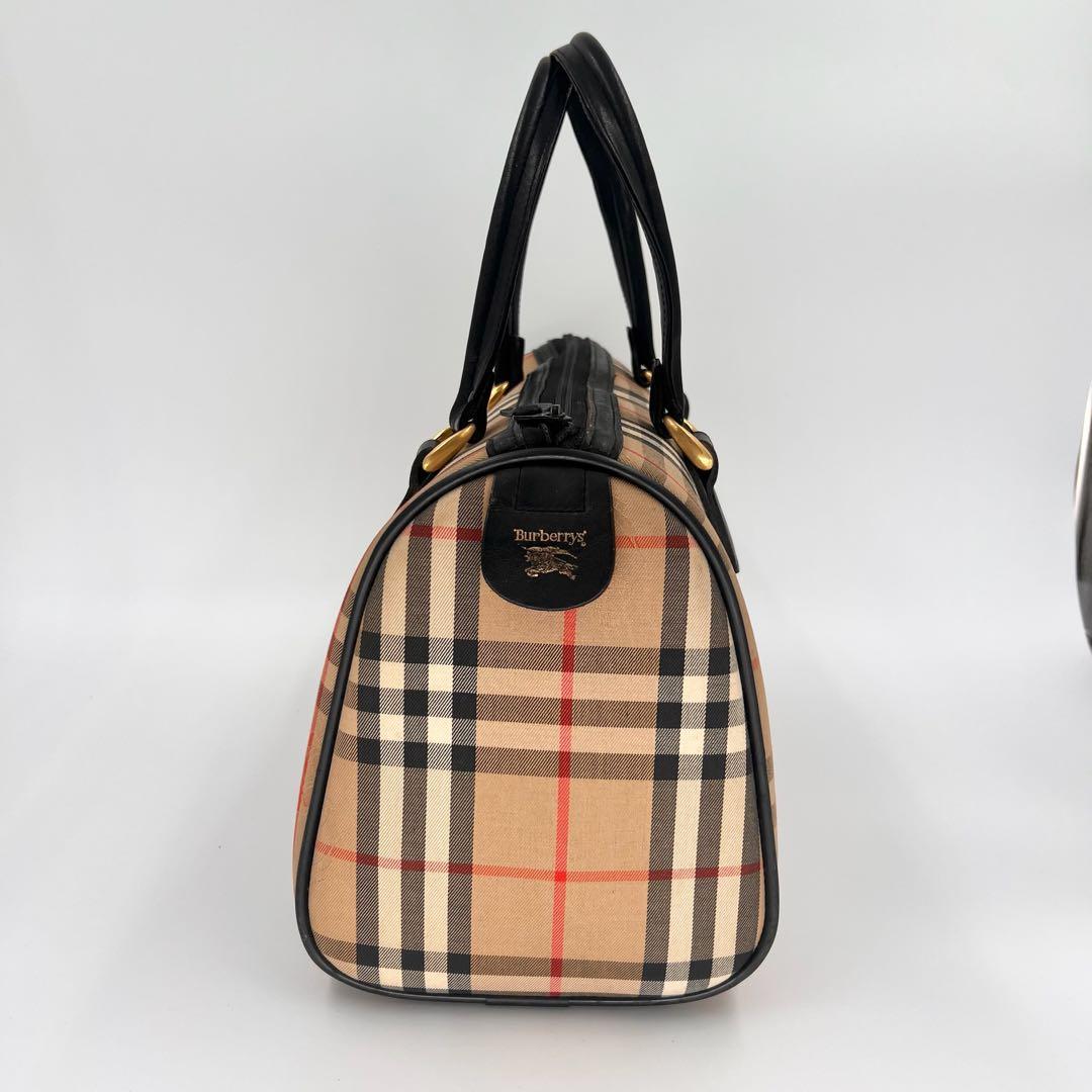 バーバリー ノバチェック ミニボストン バッグ 質屋鑑定済み