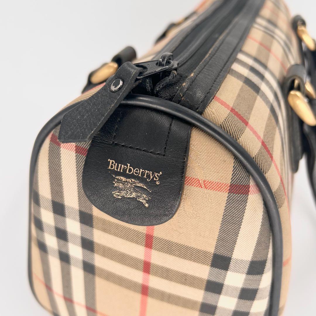 バーバリー ノバチェック ミニボストン バッグ 質屋鑑定済み
