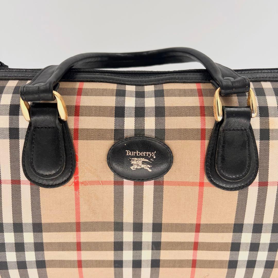 バーバリー ノバチェック ミニボストン バッグ 質屋鑑定済み
