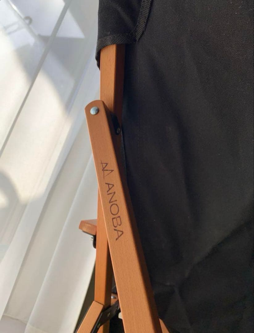 ANOBA ハイバックウッドチェア　ロータイプ　ブラック