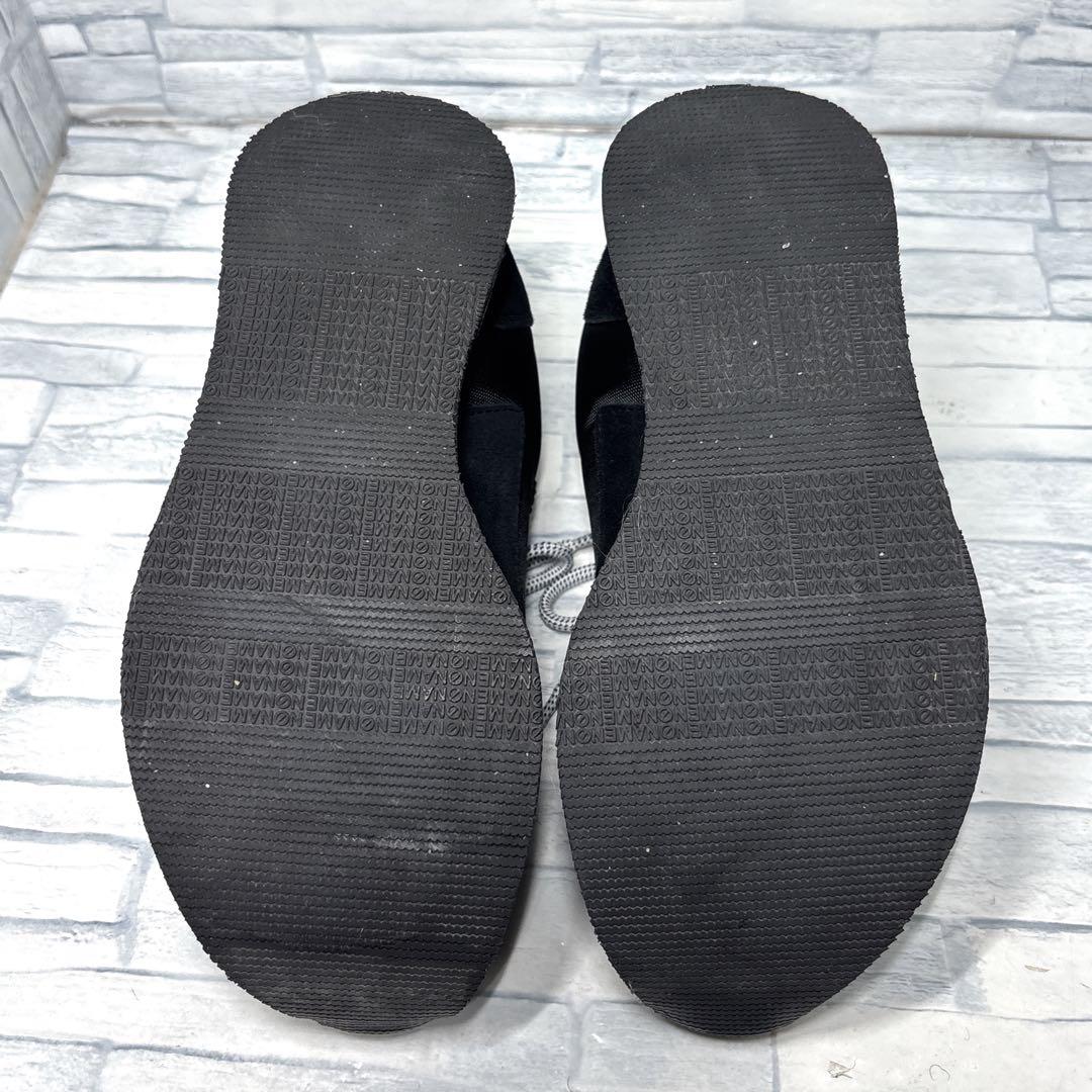 ✨美品✨ノーネーム 厚底スニーカー フレックスジョガー ブラック 23cm