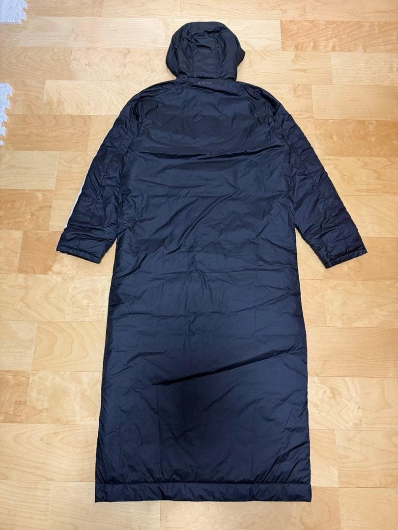 adidas ベンチコート　中綿コート　スーパーロング　防寒　黒ブラック　L新品