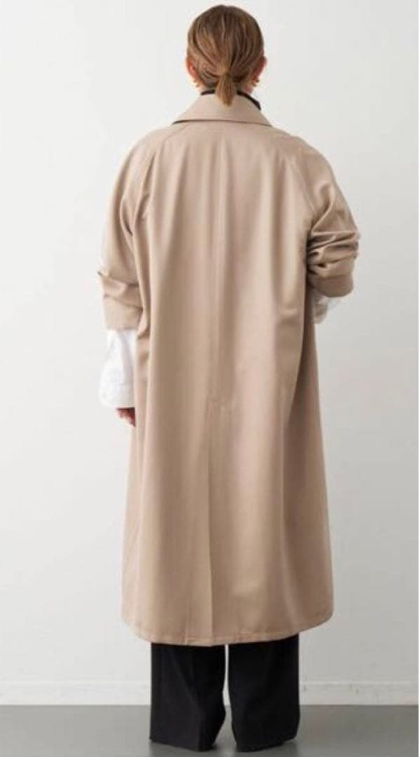 新品未使用品*WOOLSILK ギャバトレンチコート