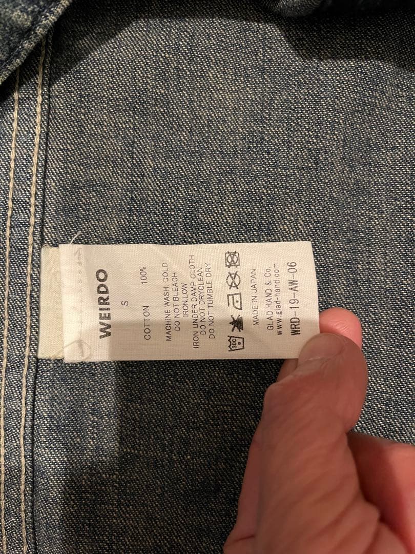 weirdo デニムカバーオール ヴィンテージフィニッシュ S (M