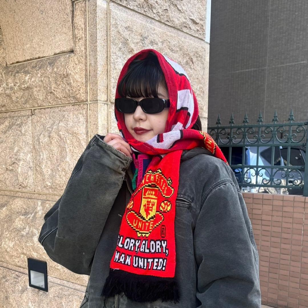 90s’VINTAGE SASKATCHEWAN ROUGHRIDERSマフラー