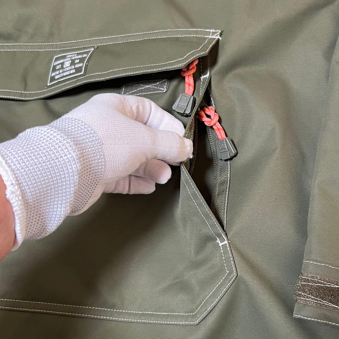 DC シューズ スノーボードウエア レディース ジャケット カーキ Sサイズ