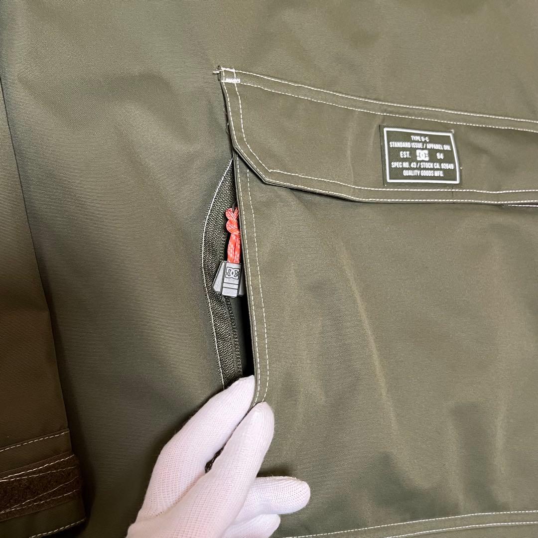 DC シューズ スノーボードウエア レディース ジャケット カーキ Sサイズ