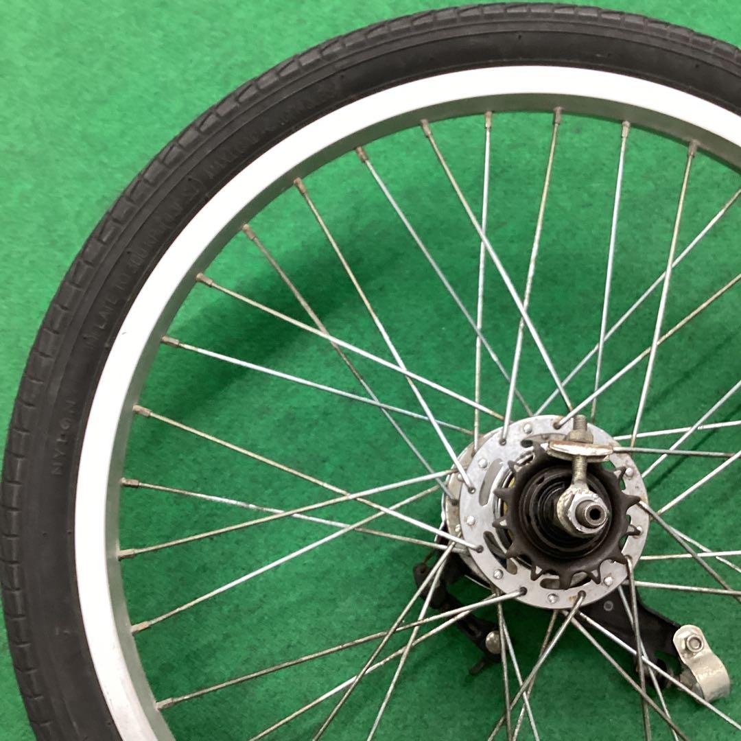 アルミホイール　20x1.75 後輪　タイヤ付　内装3段　14t リア