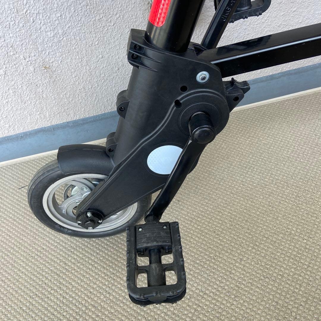 折りたたみ自転車 ブラック　稼働品　持ち運び　ミニベロ　美品