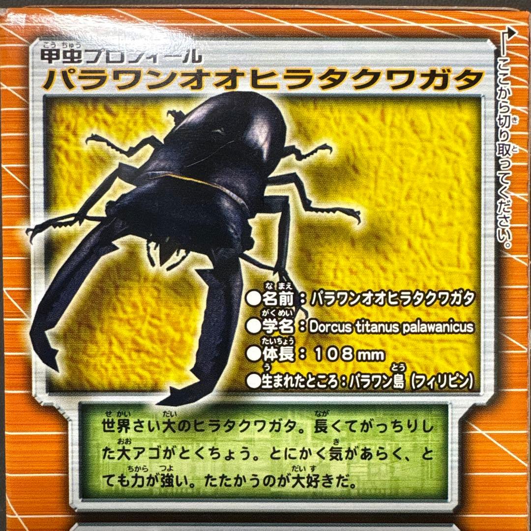ムシキング パラワンオオヒラタクワガタ 甲虫図鑑 DX レトロ 当時物 激
