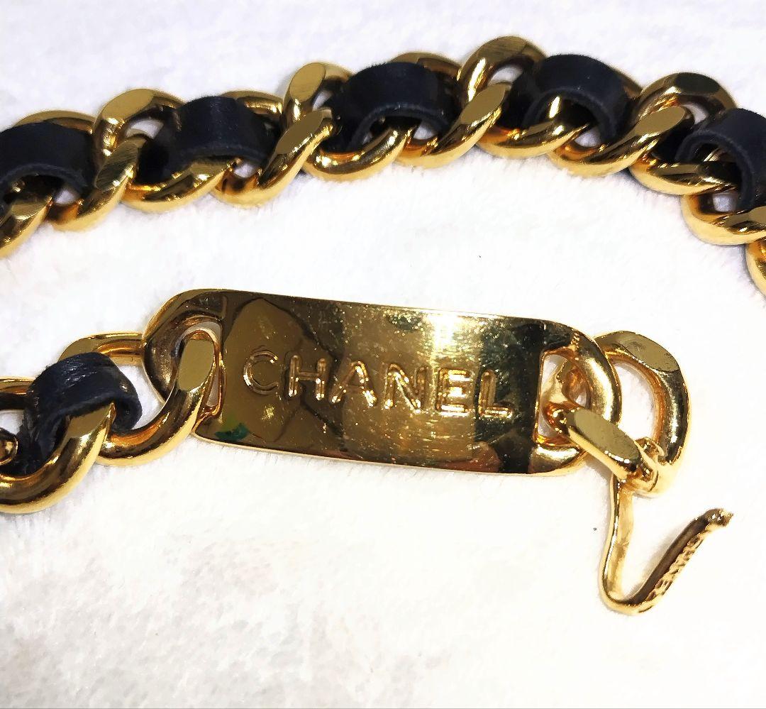 専用♡美品♡ 正規品 CHANELチェーンベルトゴールドチェーン×本革