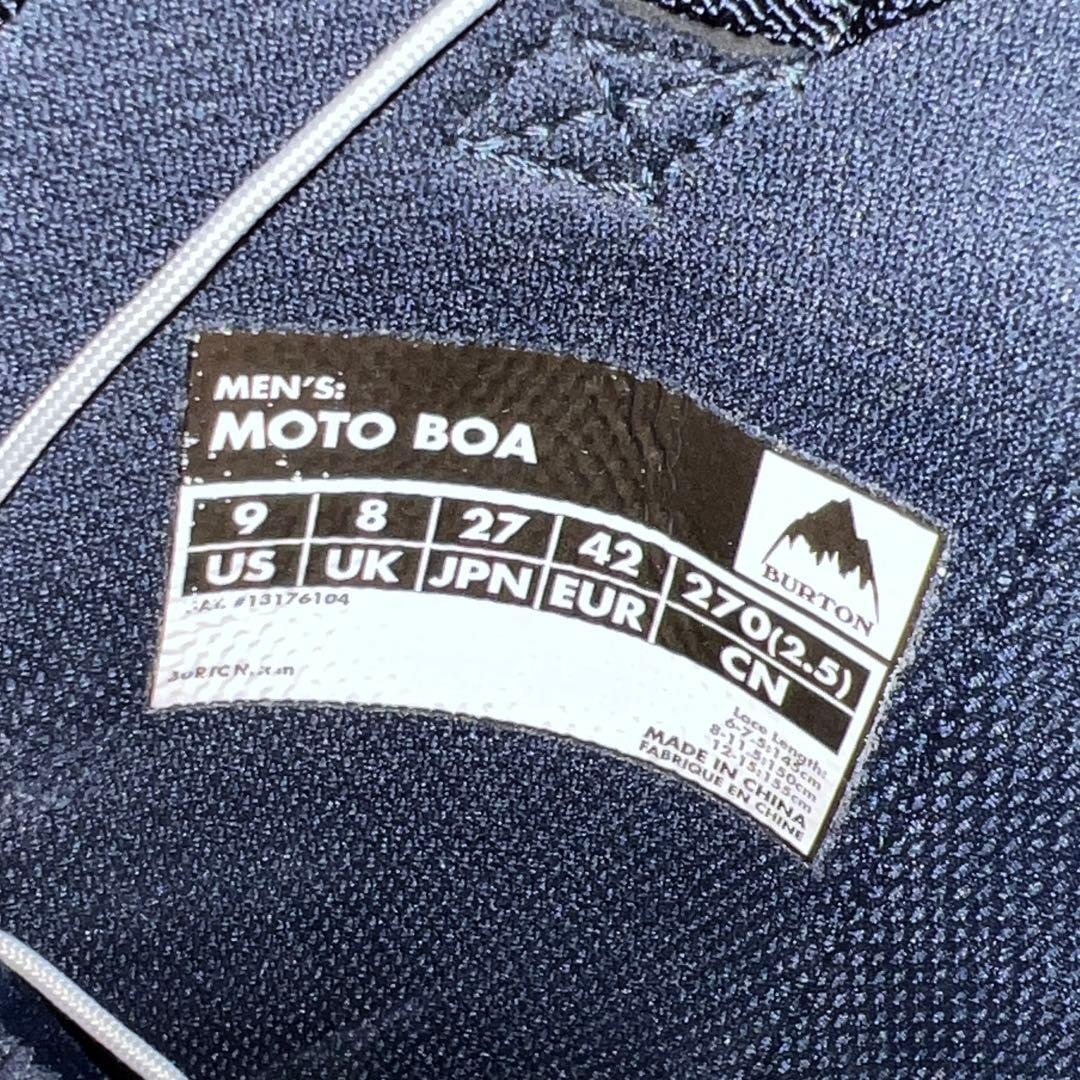 数回使用 27cm メンズ BURTON MOTO BOA スノーボードブーツ
