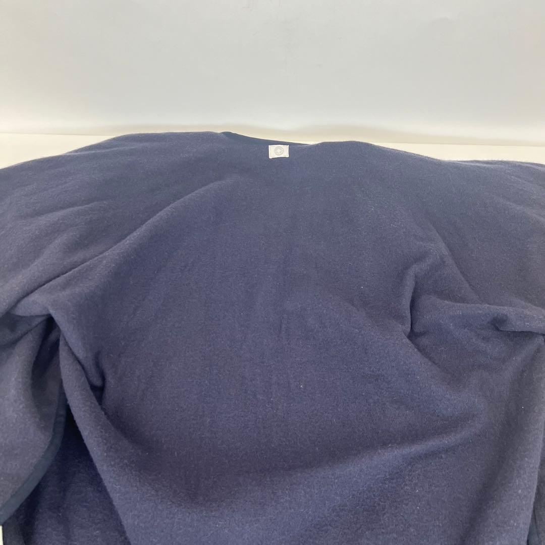 新品　HERMES エルメス　ポンチョ　リバーシブル　ウール　カシミア　ネイビー