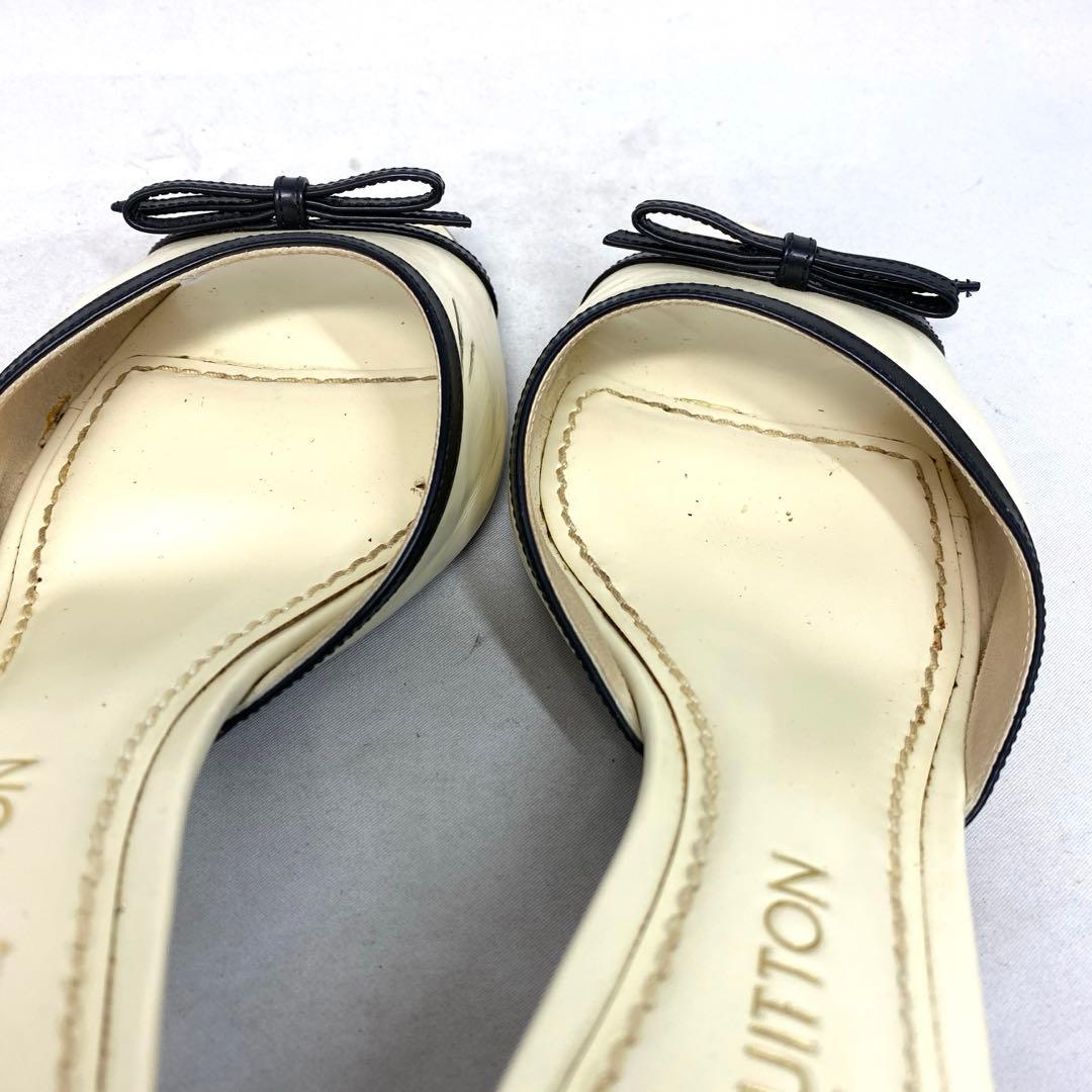 ルイヴィトン　エクリュ　リボン　ミュール　サイズ表記「38」24センチ