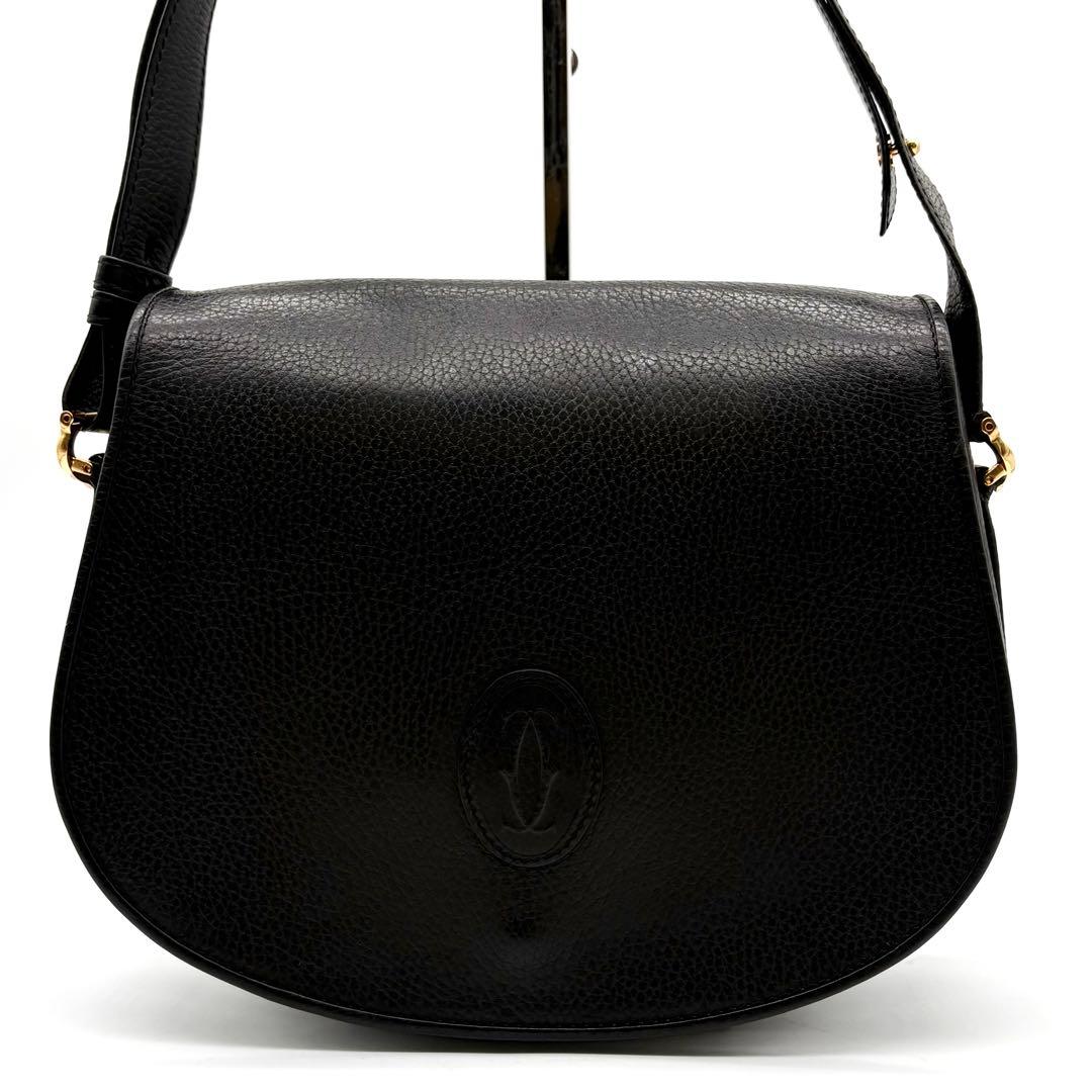 美品✨カルティエ マストライン ショルダーバッグ 斜め掛け レザー