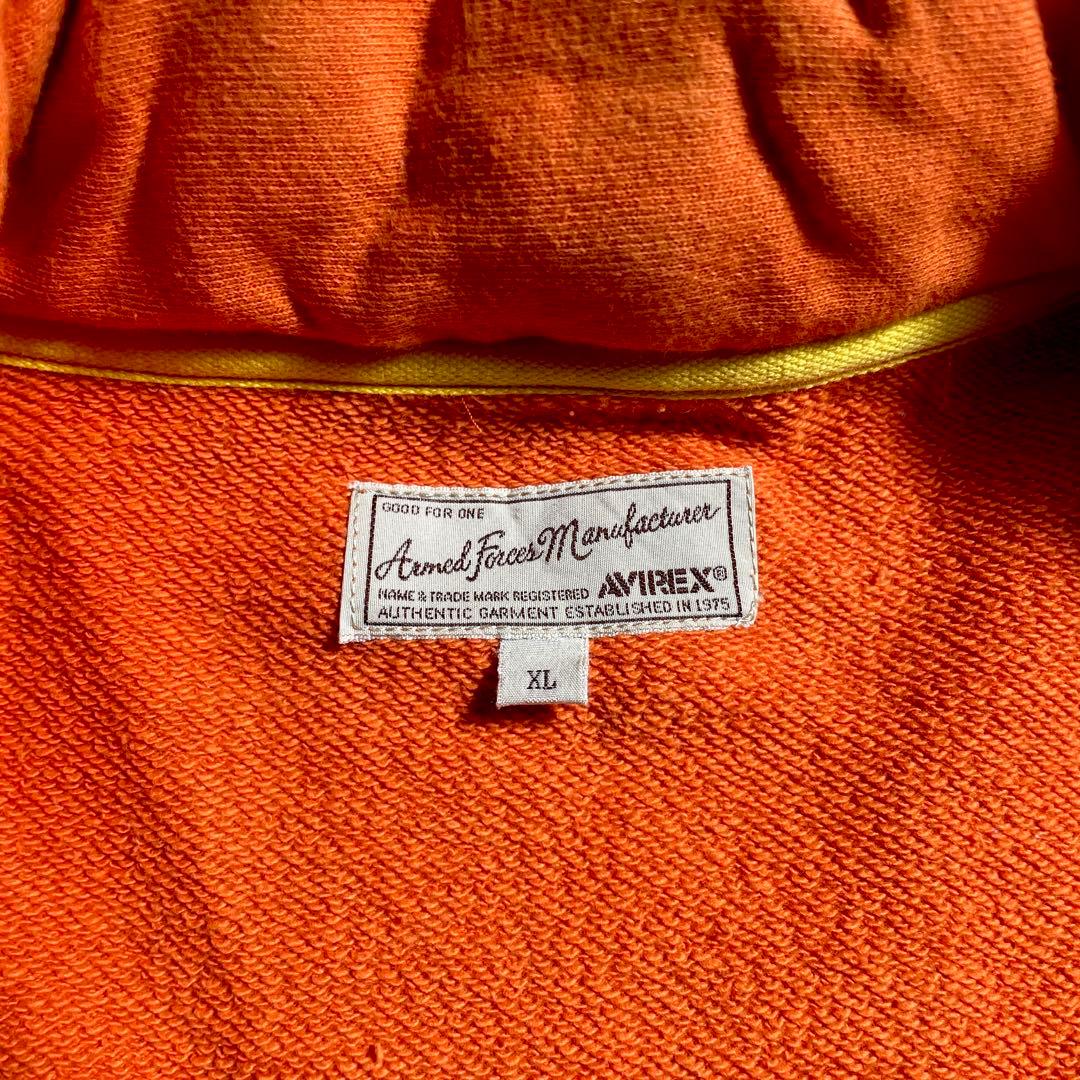 希少✨️ AVIREX MA-1 オレンジ XL ワッペン 刺繍 ブルゾン