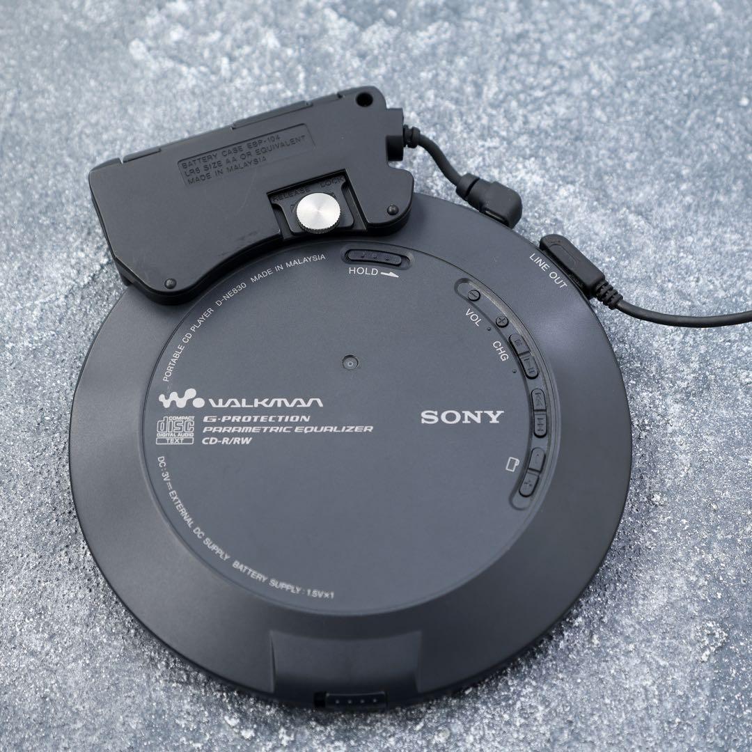 【完動・美品】SONY CD WALKMAN D-NE830 純正リモコン等付属