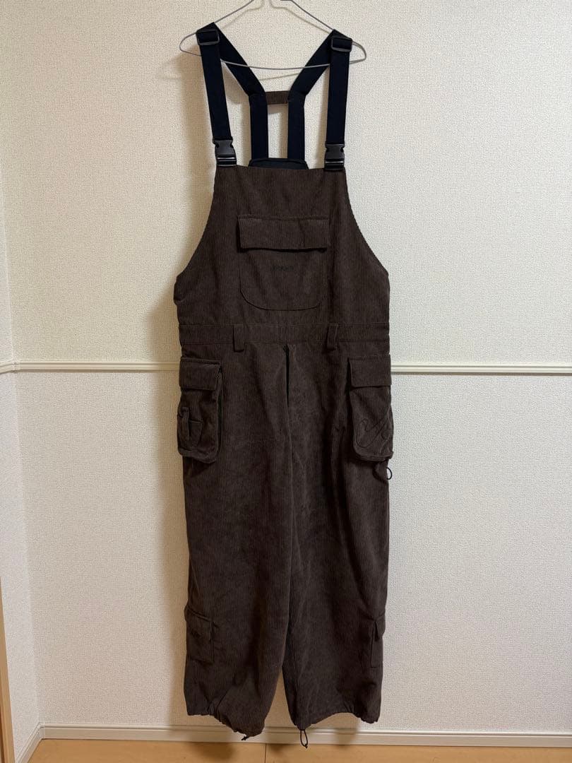 mahf コーデュロイ ビブパンツ