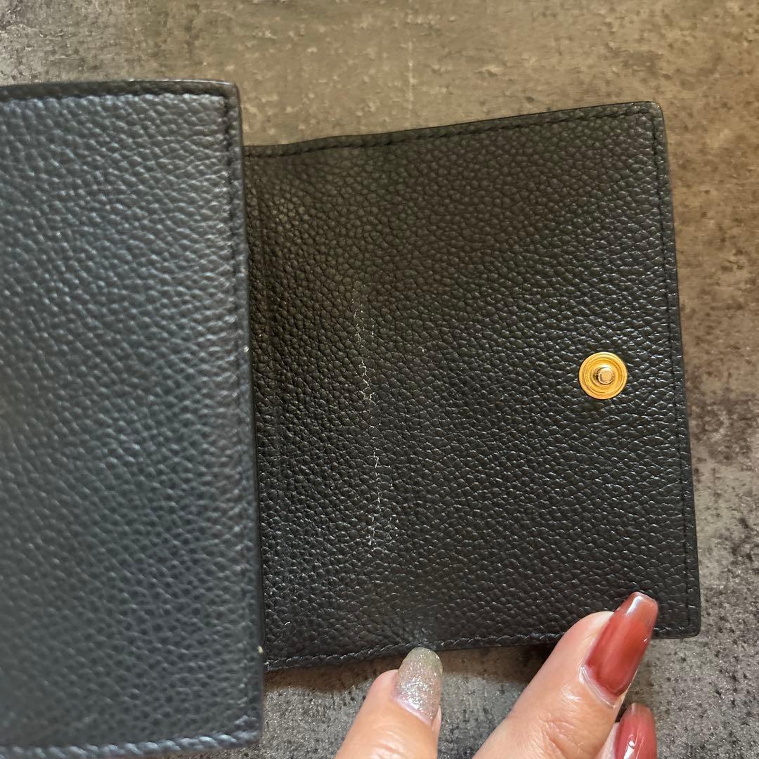 SAINT LAURENT ブラックレザーキーケース