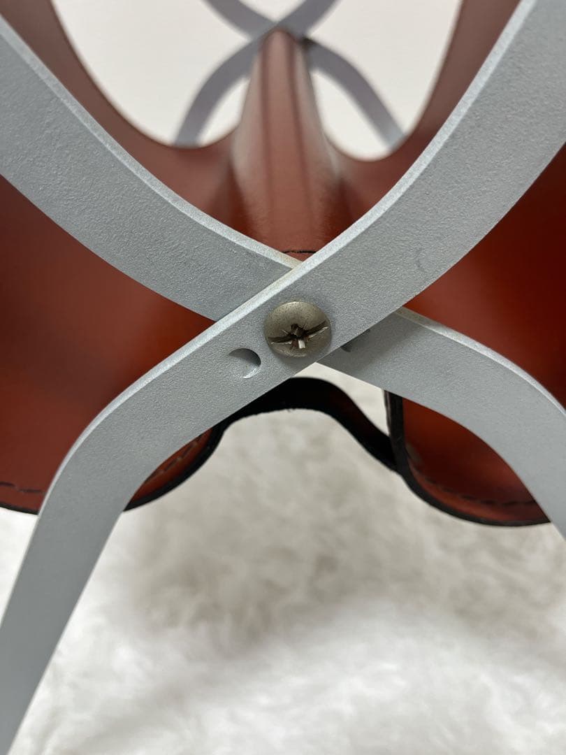 ACTUS アクタス　本革レザー　マガジンラック　フォールディグ　カッシーナ