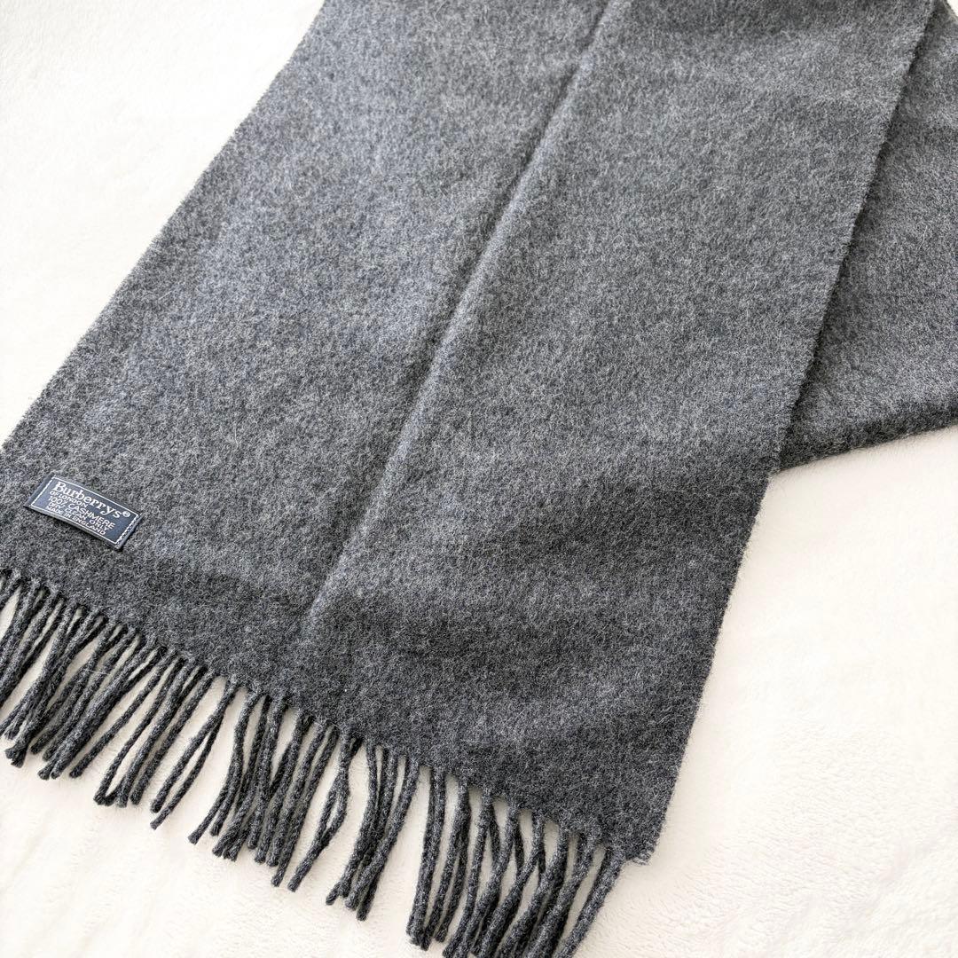 極美品★BURBERRY バーバリー マフラー ホースロゴ カシミヤ100%