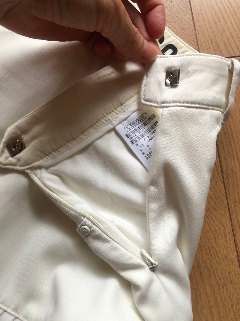 PEARLY GATES ホワイト プリーツスカート