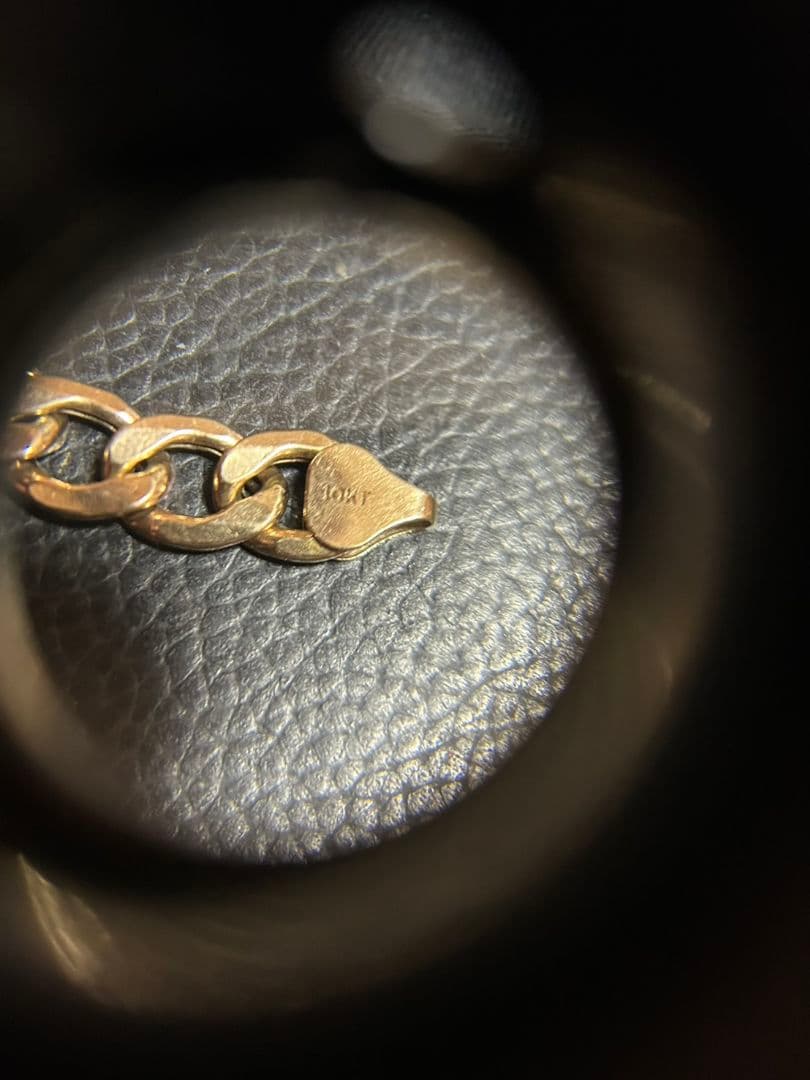 10K ブレスレット　アバランチ　幅10㎜　23㎝　激レア　極太　金　ゴールド