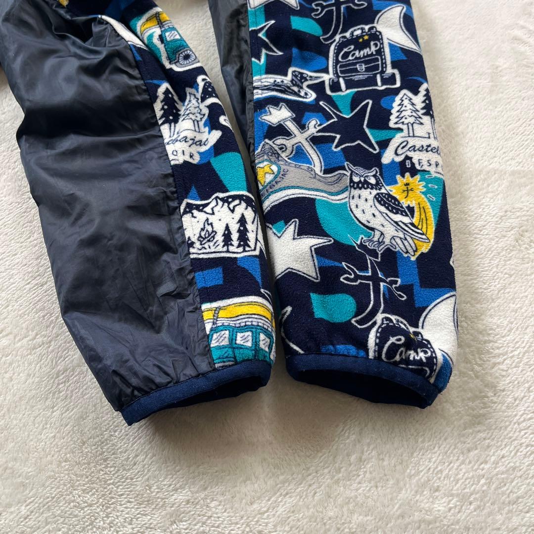 ●カステルバジャックスポーツ　ゴルフ　キャンプ柄 フリース ブルゾン　ジャケット